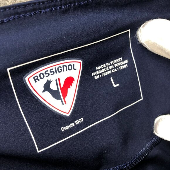 Rossignol Running Shorts Womens Large L Navy Blue Zip Pocket Active Training - Picture 8 of 12